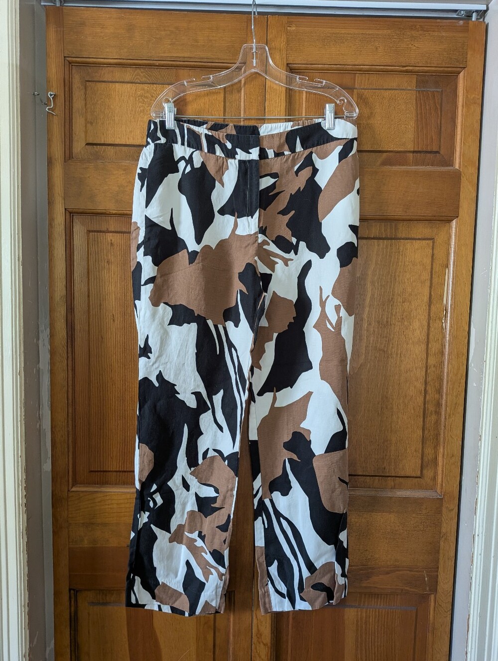 Chico's Brown Black White Print Pants